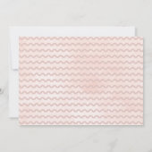 Rosa Owl Blumendusche Einladung (Rückseite)