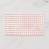 Rosa Owl Blütendusche Windelwanne Windelwanne Begleitkarte (Rückseite)