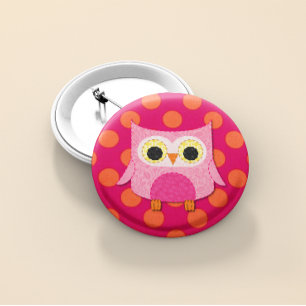 Rosa Owl Button-Button Button