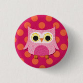 Rosa Owl Button-Button Button (Vorderseite)