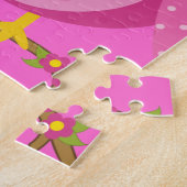 Rosa Owl Designgeschenke Puzzle (Seite)
