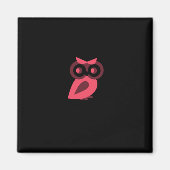 Rosa Owl Magnet (Vorne)