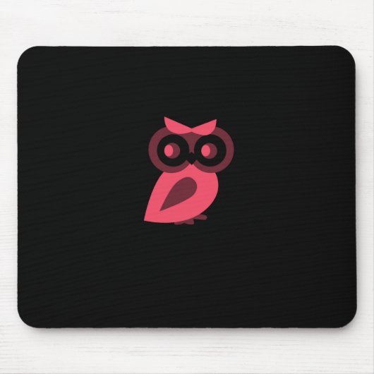 Rosa Owl Mousepad (Vorne)