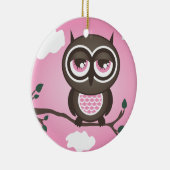 Rosa Owl Ornament (Rechts)
