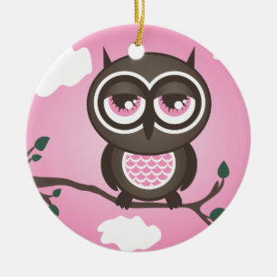 Rosa Owl Ornament