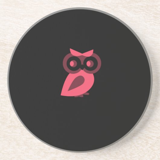 Rosa Owl Untersetzer (Vorne)