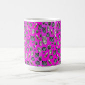rosa Owls Muster, Kaffeetasse (Mittel)
