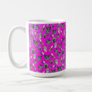rosa Owls Muster, Kaffeetasse
