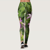 Rosa Oxalis Wildblumen Leggings (Rückseite)
