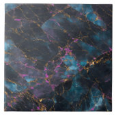 Rosa Ozean Blue Gold Marmor Populäre Kollektion Fliese (Vorderseite)