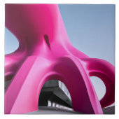 Rosa Ozeanarchitektur - Tile Fliese (Vorderseite)