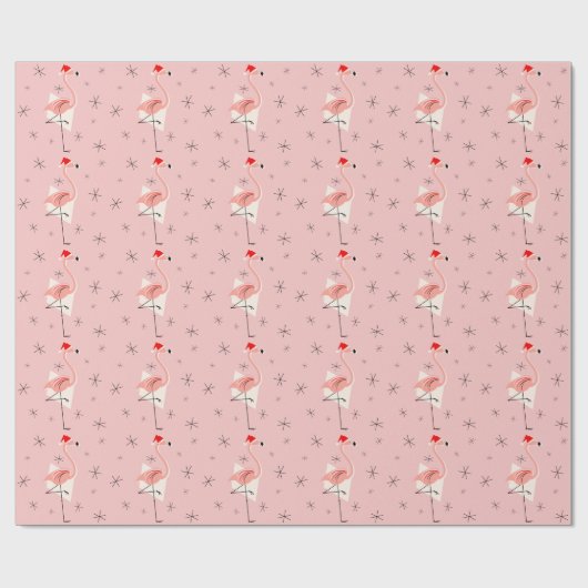 Rosa Packpapier Flamingo-Sankt (Flach)