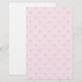 rosa Pad Print Bone Pattern Briefpapier (Vorne/Hinten)