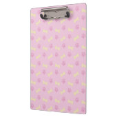 rosa Pad Print Bone Pattern Klemmbrett (Links)