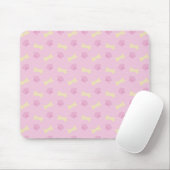 rosa Pad Print Bone Pattern Mousepad (Mit Mouse)