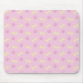rosa Pad Print Bone Pattern Mousepad (Vorne)