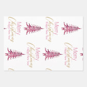 Rosa Pagode Geschenkpapier Set (Vorderseite)