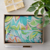 Rosa Paisley Blumen-Decoupage Seidenpapier (Geschenk)