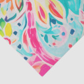 Rosa Paisley Blumen-Decoupage Seidenpapier (Ausschnitt)