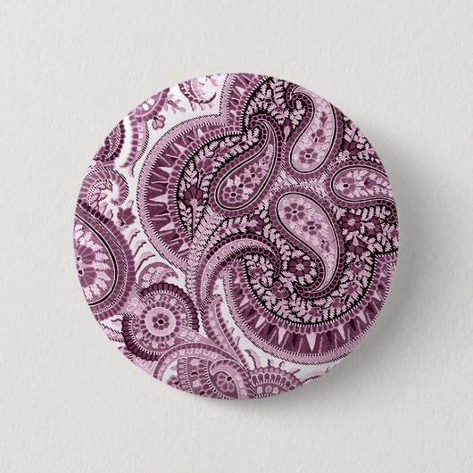Rosa Paisley Button (Vorderseite)