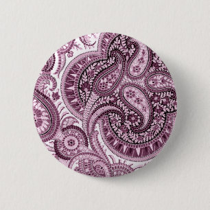 Rosa Paisley Button