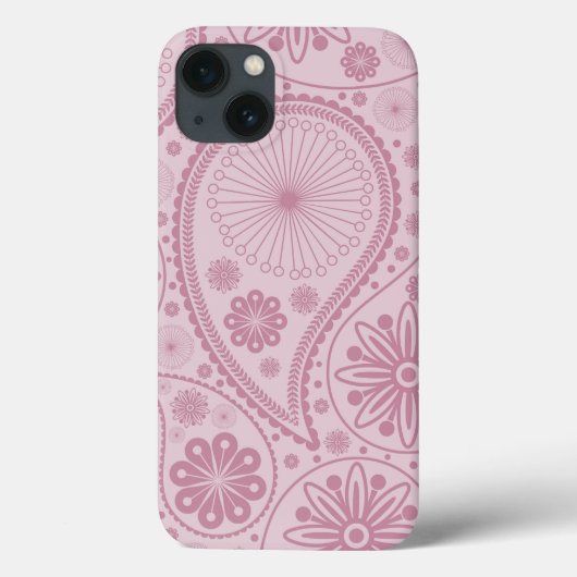 Rosa Paisley Case-Mate iPhone Hülle (Rückseite)