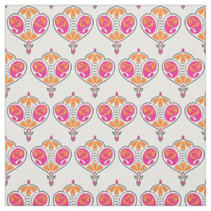 Rosa Paisley Druck des Paisley-Muster-Gewebe-  Stoff