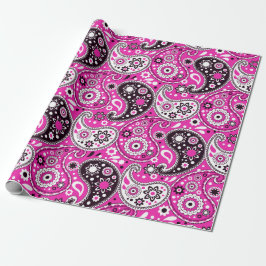 Rosa Paisley Fantasy Fantasy Fantastische Girls Ge Geschenkpapier