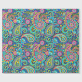 Rosa Paisley Geschenkpapier (Flach)