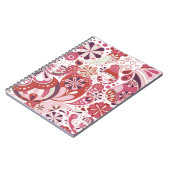Rosa Paisley-Hintergrund Notizblock (Linke Seite)
