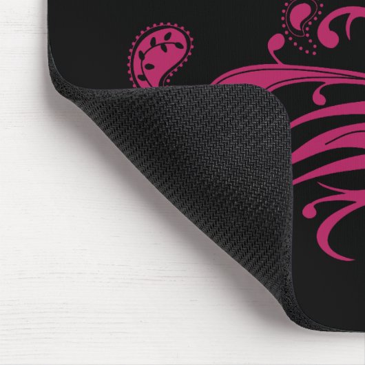 rosa Paisley Mousepad (Ecke)