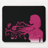 rosa Paisley Mousepad (Vorne)