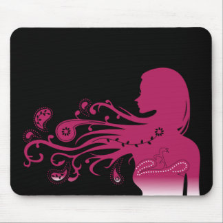 rosa Paisley Mousepad