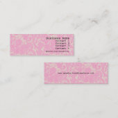 Rosa Paisley-Muster-moderne dünne Visitenkarte (Vorne/Hinten)