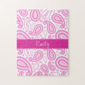 Rosa Paisley-Muster Puzzle (Vertikal)