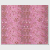 Rosa Paisley-Packpapier Geschenkpapier (Flach)