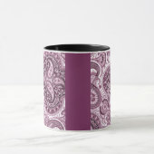 Rosa Paisley Tasse (Zentrum)