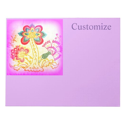 Rosa Palme Thunder_Cove Notizblock (Vorderseite)