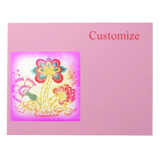 Rosa Palme Thunder_Cove Notizblock (Vorderseite)