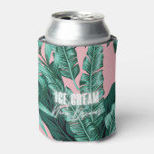 Rosa Palme Tropical Can Cooler Dosenkühler (Kanne Vorderseite)