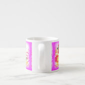 Rosa Palmen Espresso Tasse (Rückseite)