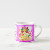 Rosa Palmen Espresso Tasse (Rechts)