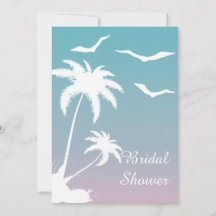 Rosa Palmen Strand Hochzeit Brautparty