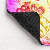 Rosa Palmenmousepad im Hippie-Stil Mousepad (Ecke)