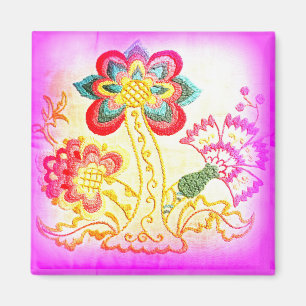 rosa Palmmagnet Magnet