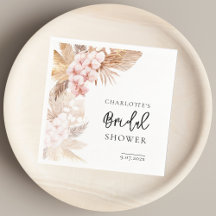 Rosa Pampelmuse Brautparty Papier