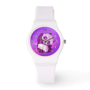 Rosa Panda Armbanduhr