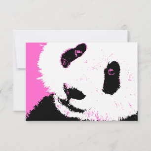 Rosa Panda Einladung
