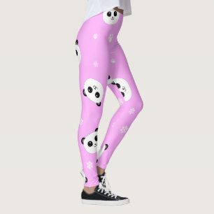 Rosa Panda-Leggings des Panda-  Baby4Life   Leggings