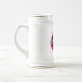 Rosa Pansy-Bier Stein Bierglas (Links)